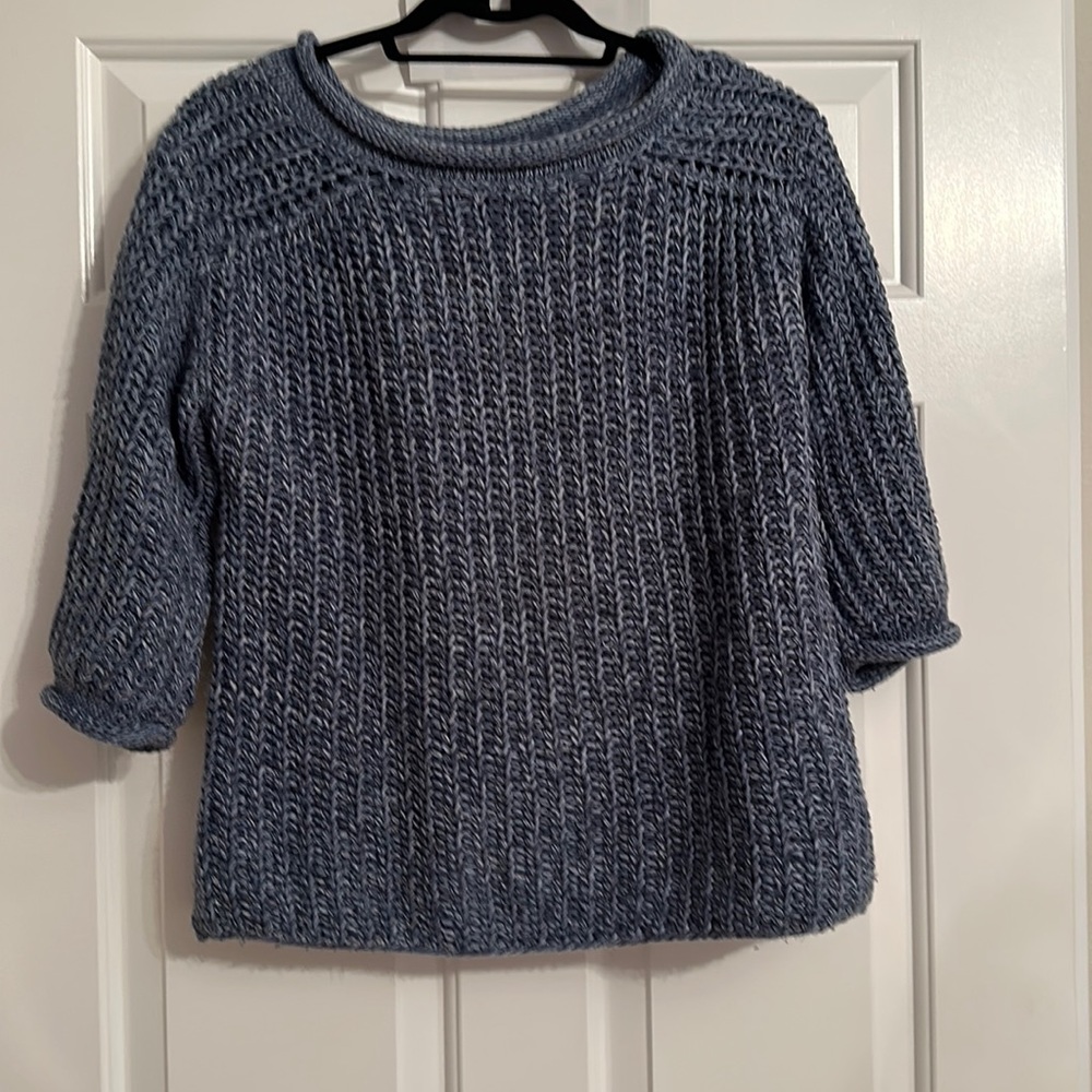 EUC Blue chunky sweater Benetton size small